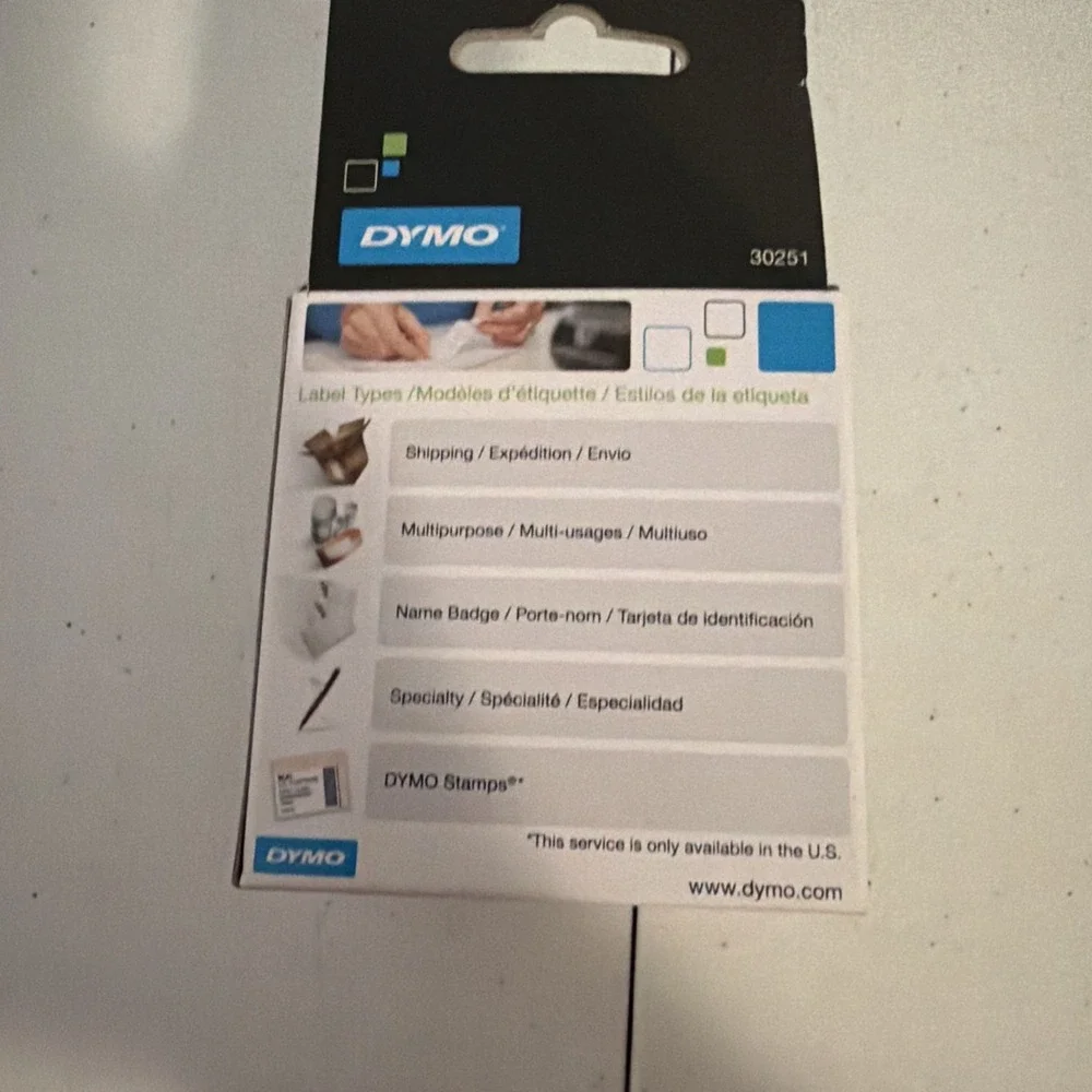 DYMO LabelWriter Address Labels 1 1/8 x 3 1/2 White 2 Rolls/130 Each. 30251